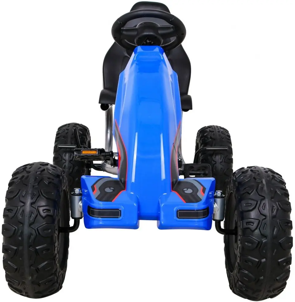 Carting cu pedale Ramiz Large Go-kart Strong (Blue/Black)