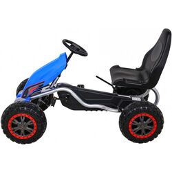 Carting cu pedale Ramiz Large Go-kart Strong (Blue/Black) Thumb
