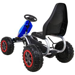 Carting cu pedale Ramiz Large Go-kart Strong (Blue/Black) Thumb