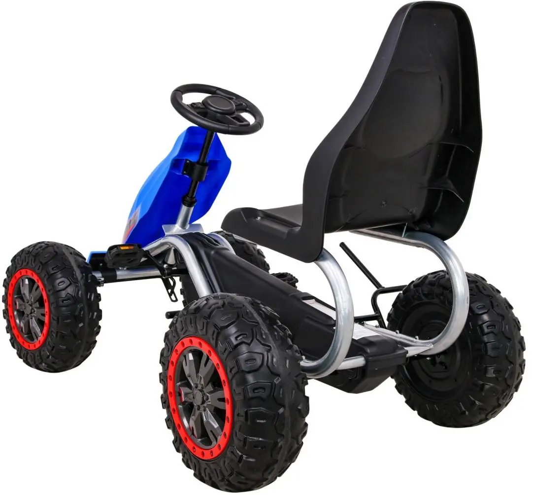 Carting cu pedale Ramiz Large Go-kart Strong (Blue/Black)