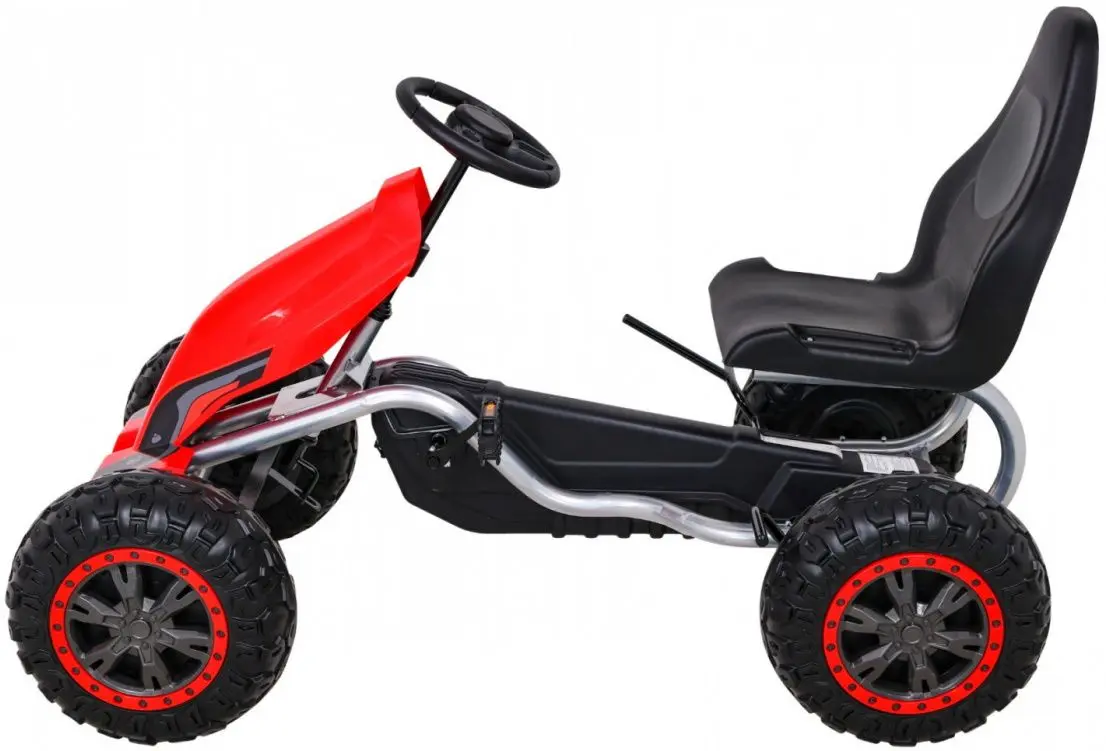 Carting cu pedale Ramiz Large Go-Kart Strong (Red)