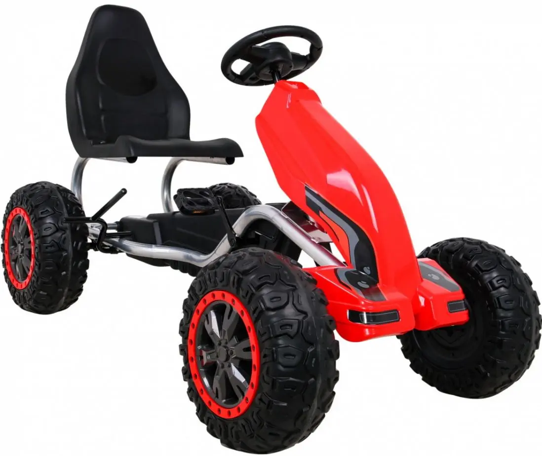 Carting cu pedale Ramiz Large Go-Kart Strong (Red)