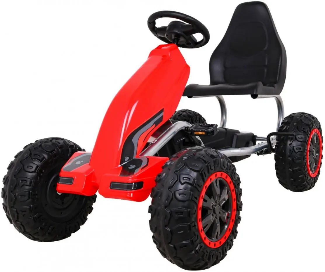 Carting cu pedale Ramiz Large Go-Kart Strong (Red)