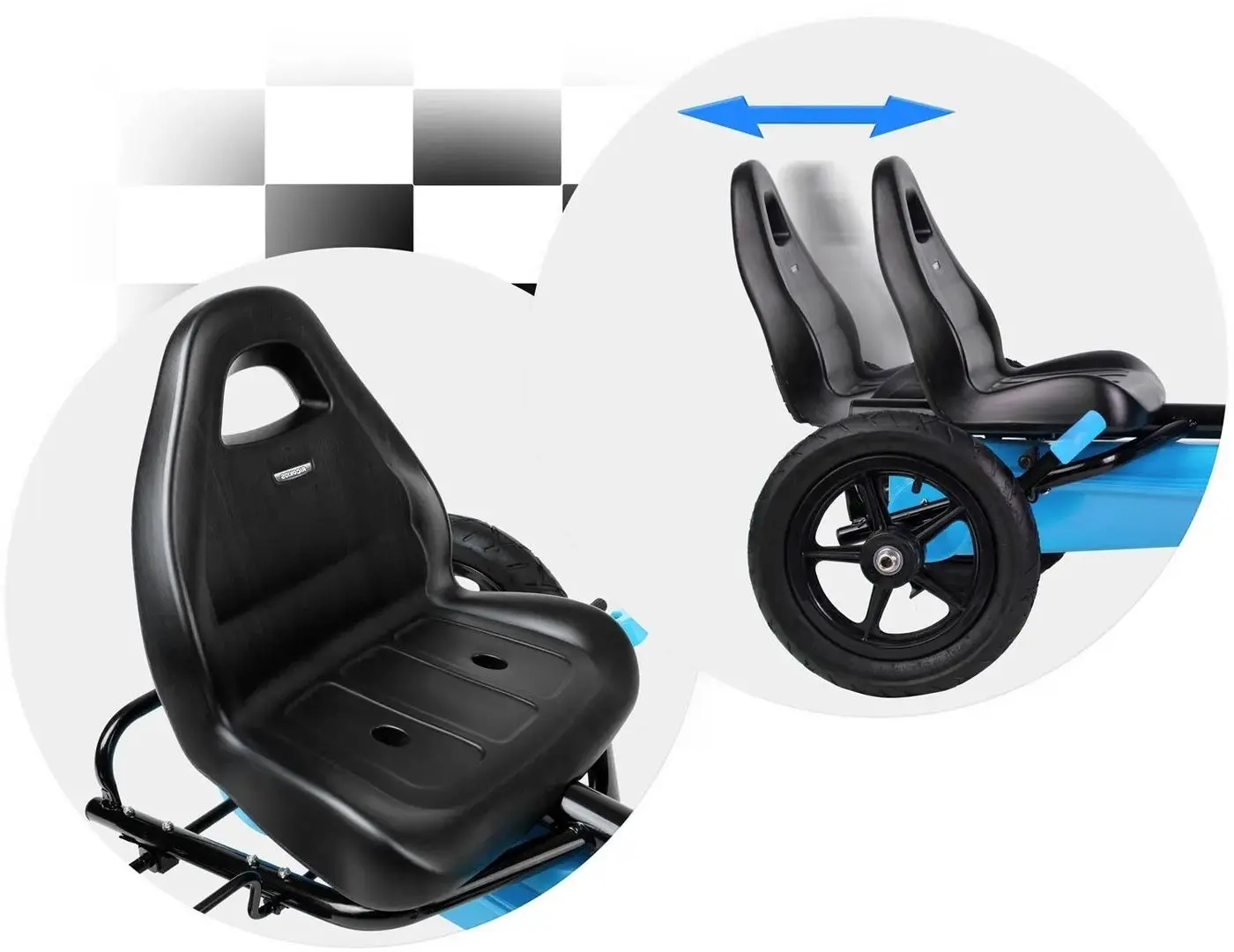 Carting cu pedale Ricokids RK-592 (Blue)