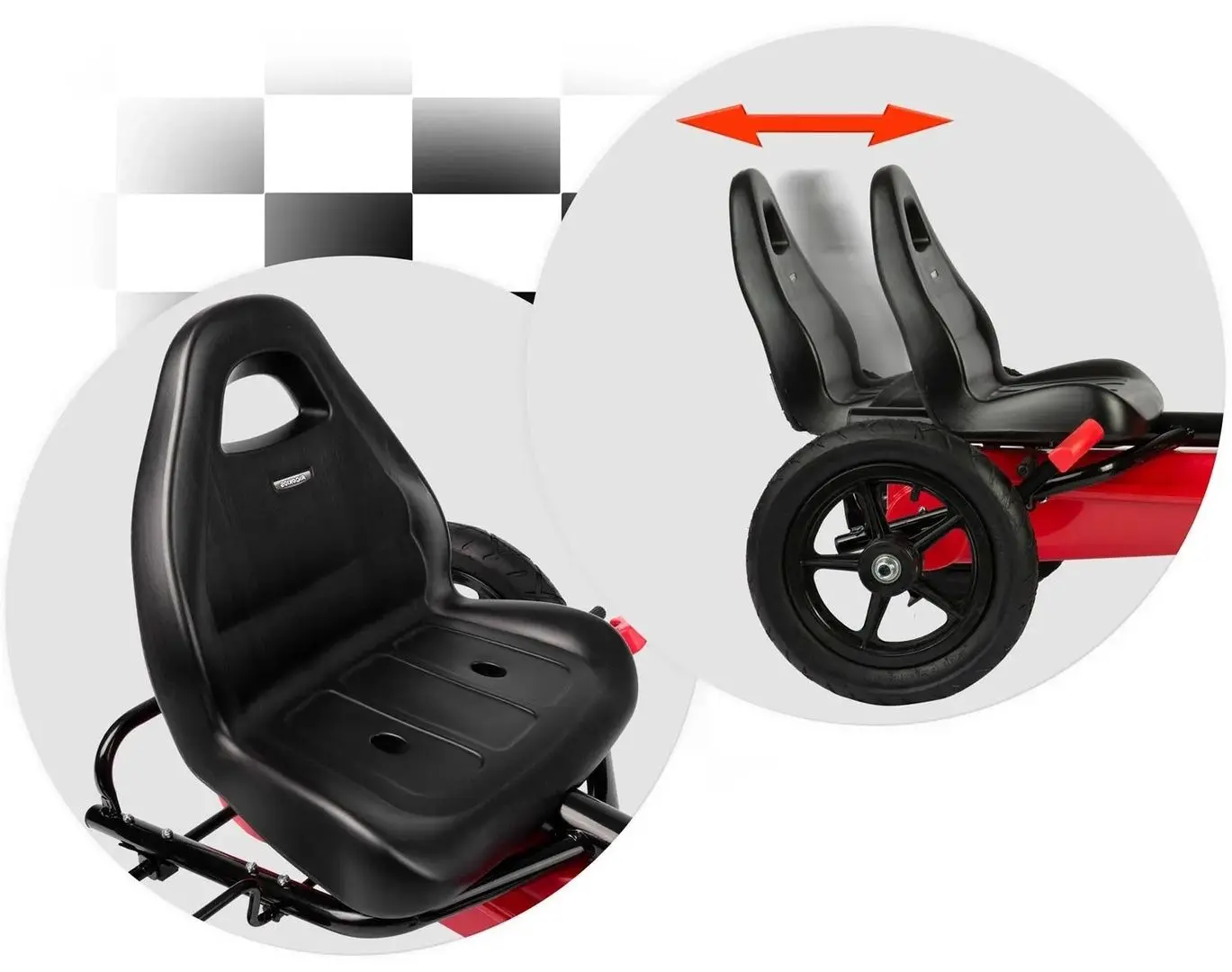 Carting cu pedale Ricokids RK-592 (Red)