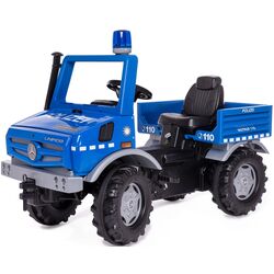 Camion cu pedale Rolly Toys Unimog Polizei (Blue/Grey)