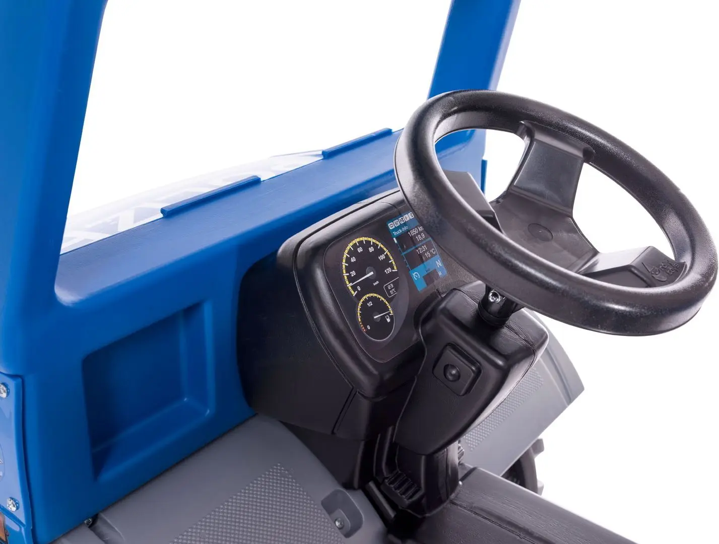 Camion cu pedale Rolly Toys Unimog Polizei (Blue/Grey)