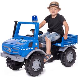 Camion cu pedale Rolly Toys Unimog Polizei (Blue/Grey) Thumb