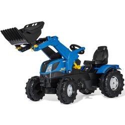 Tractor cu pedale Rolly Toys Farmtrac New Holland (Blue/Black)