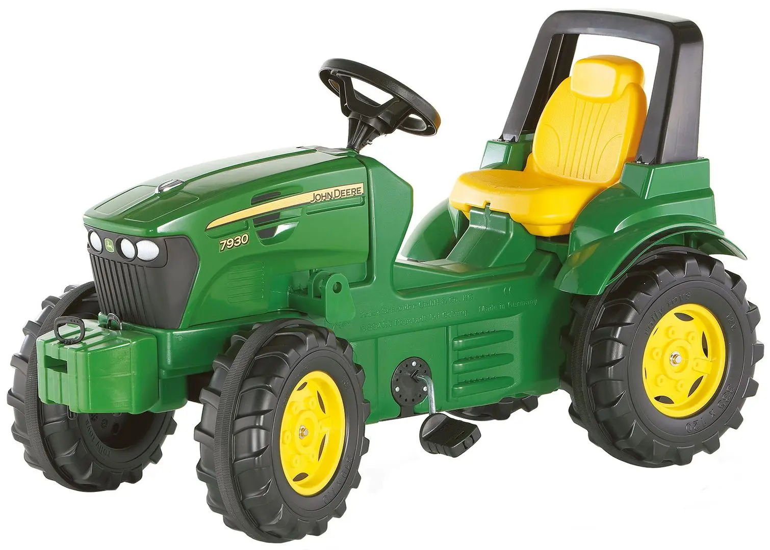 Tractor cu pedale RollyToys 700028 (Yellow/Green)