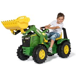 Tractor cu pedale RollyToys rollyX-Trac Premium John Deere 8400R 651047 (Green) Thumb