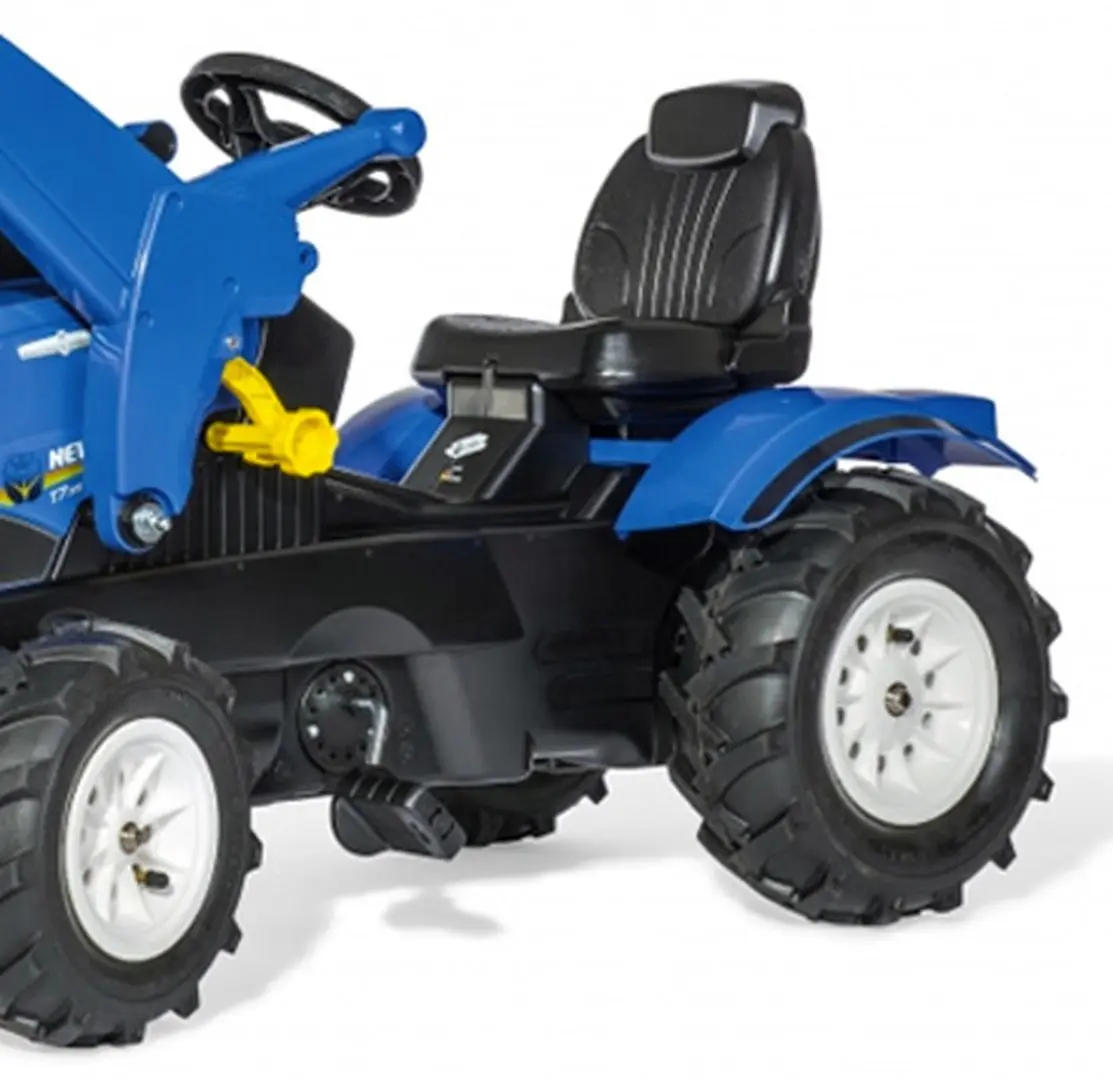 Tractor cu pedale si găleată RollyToys 611270 (Blue/Black)