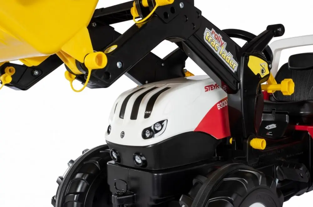 Tractor pedale cu găleată RollyToys 710041 (Red/White)