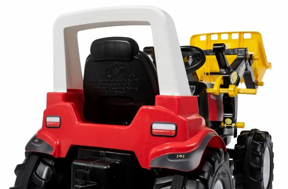 Tractor pedale cu găleată RollyToys 710041 (Red/White)