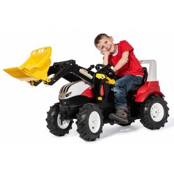 Педальный трактор с ковшом RollyToys 710065 (Red/White) Thumb
