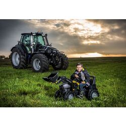 Tractor cu pedale si găleată RollyToys 710348 (Black) Thumb