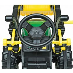 Tractor cu pedale si galeata RollyToys Farmtrac Premium Deutz-Fahr (Black/Green) Thumb