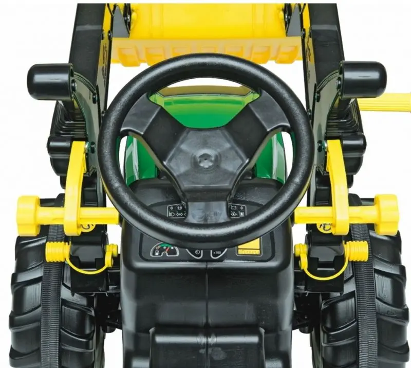 Tractor cu pedale si galeata RollyToys Farmtrac Premium Deutz-Fahr (Black/Green) - 2