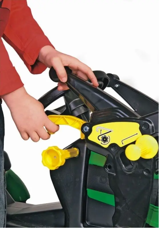 Tractor cu pedale si galeata RollyToys Farmtrac Premium Deutz-Fahr (Black/Green) - 3