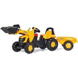Tractor cu pedale remorca si cupa RollyToys 023837 (Yellow/Black) Thumb