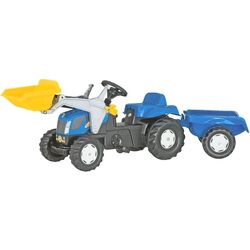 Tractor cu pedale remorca si cupa RollyToys 023929 (Blue/Black) Thumb