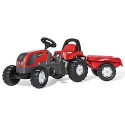 Tractor pedale cu remorca RollyToys 012527 (Red/Black)