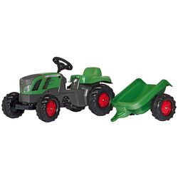Tractor pedale cu remorca RollyToys Fendt 516 Vario (Green)