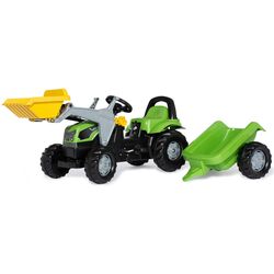 Tractor cu pedale si remorca RollyToys rollyKid Deutz-Fahr 5115 G TB (Green) Thumb