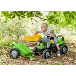 Tractor cu pedale si remorca RollyToys rollyKid Deutz-Fahr 5115 G TB (Green) Thumb