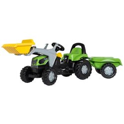 Tractor cu pedale si remorca RollyToys rollyKid Deutz-Fahr 5115 G TB (Green)