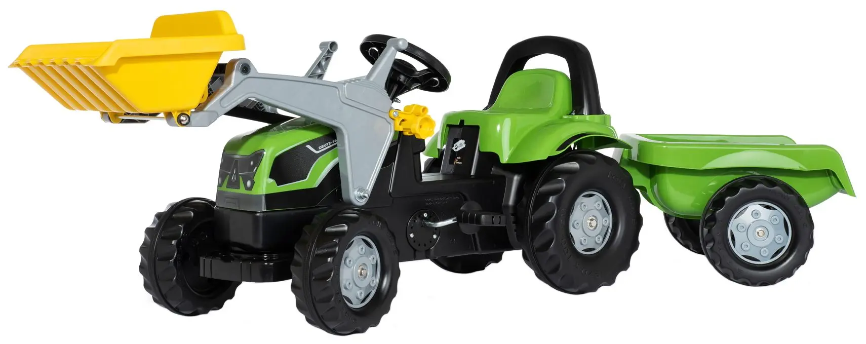 Tractor cu pedale si remorca RollyToys rollyKid Deutz-Fahr 5115 G TB (Green)