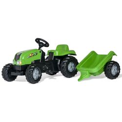 Tractor cu pedale si remorca RollyToys rollyKid-X (Green) Thumb