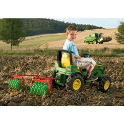 Plug pentru tractor cu pedale Rolly Toys Cambridge (Green/Red) Thumb