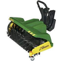 Remorcă de măturat pentru tractor cu pedale Rolly Toys Sweepy (Green/Yellow)