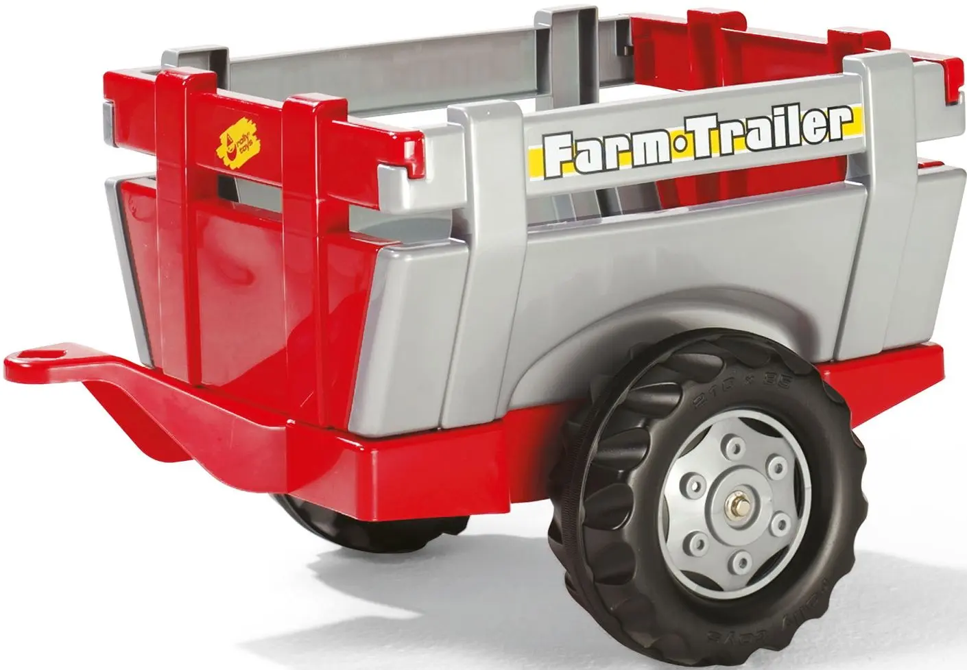 Remorca pentru tractor cu pedale Rolly Toys Farm Trailer (Red/Grey)