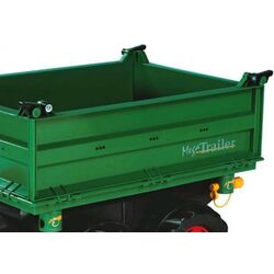 Remorca pentru tractor cu pedale Rolly Toys Mega Trailer (Green/Red) Thumb