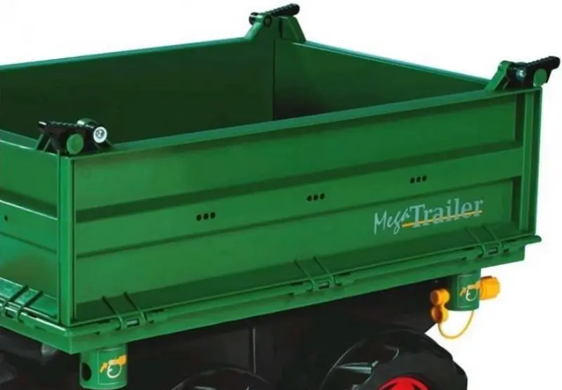 Remorca pentru tractor cu pedale Rolly Toys Mega Trailer (Green/Red) - 3
