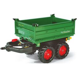 Remorca pentru tractor cu pedale Rolly Toys Mega Trailer (Green/Red)