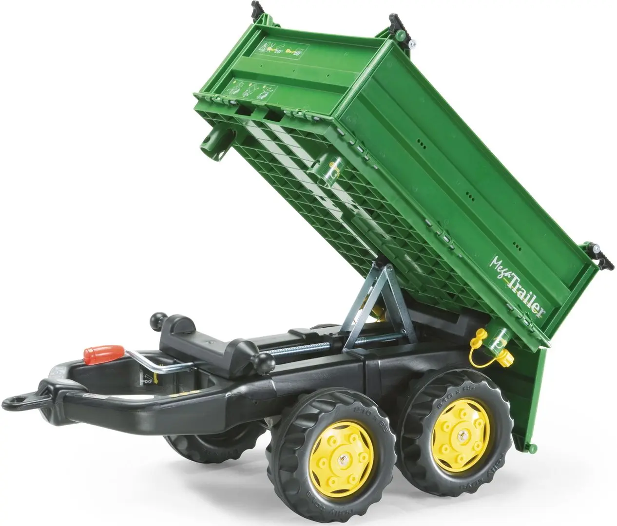 Remorca pentru tractor cu pedale Rolly Toys Mega Trailer (Green/Yellow) - 2