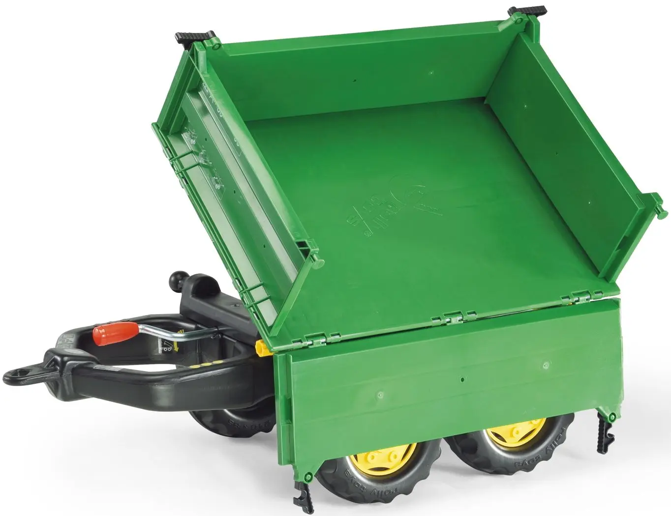 Remorca pentru tractor cu pedale Rolly Toys Mega Trailer (Green/Yellow) - 4