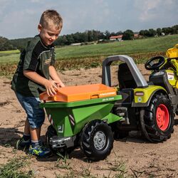 Remorca pentru tractor cu pedale RollyToys Amazone 125104 (Green) Thumb