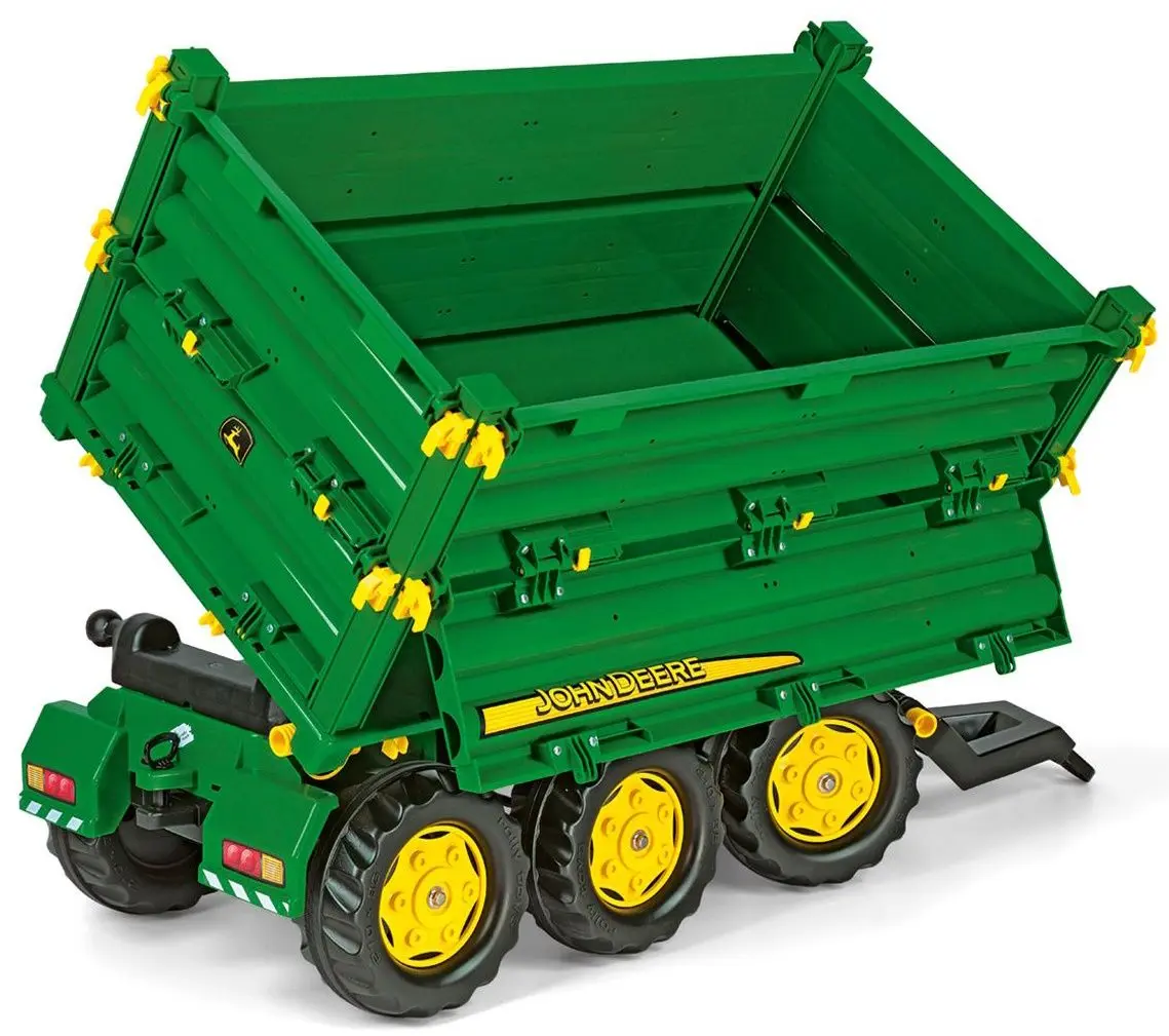 Remorca pentru tractor cu pedale RollyToys John Deere 125043 (Green)