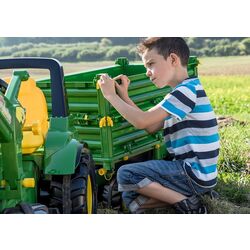 Remorca pentru tractor cu pedale RollyToys John Deere 125043 (Green) Thumb