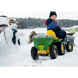 Remorca pentru tractor cu pedale RollyToys John Deere 125111 (Green/Yellow) Thumb