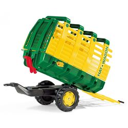 Прицеп для педального трактора RollyToys rollyHay Wagon 122981 (Yellow/Green) Thumb