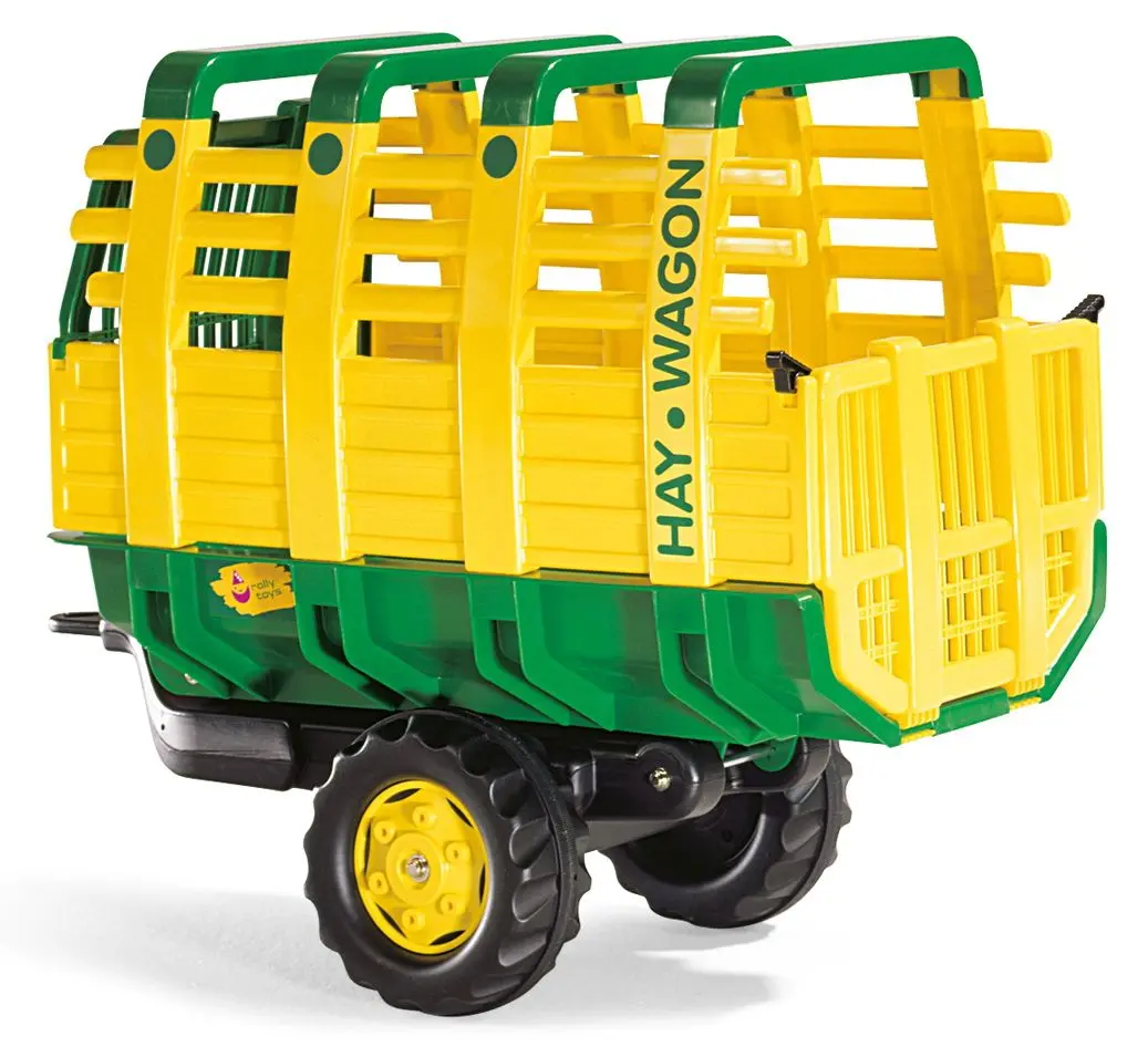 Прицеп для педального трактора RollyToys rollyHay Wagon 122981 (Yellow/Green) - 3