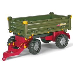Remorca pentru tractor cu pedale RollyToys rollyMulti 125005 (Green/Red)