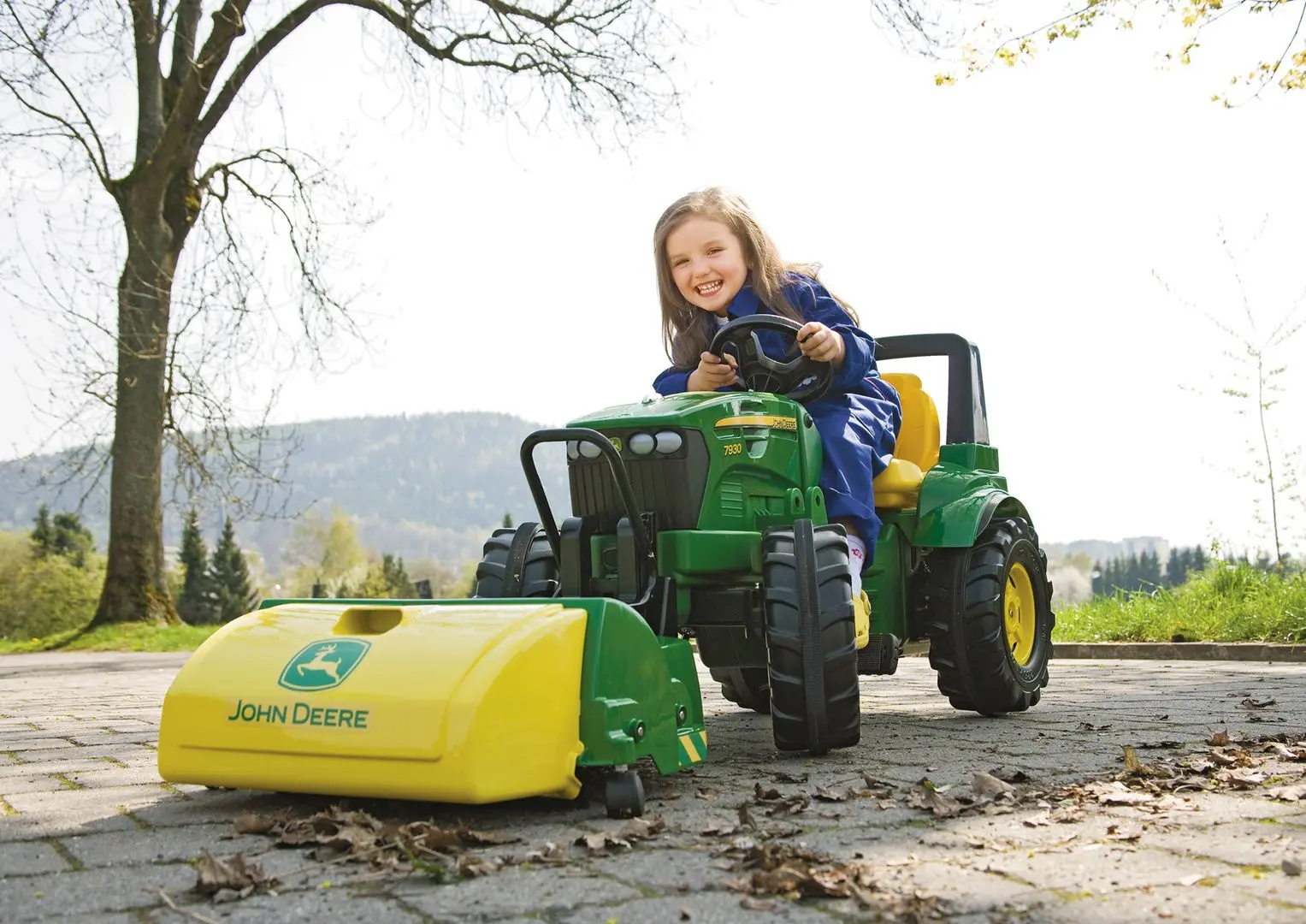 Щетка для педального трактора RollyToys John Deere 409716 (Green/Yellow)