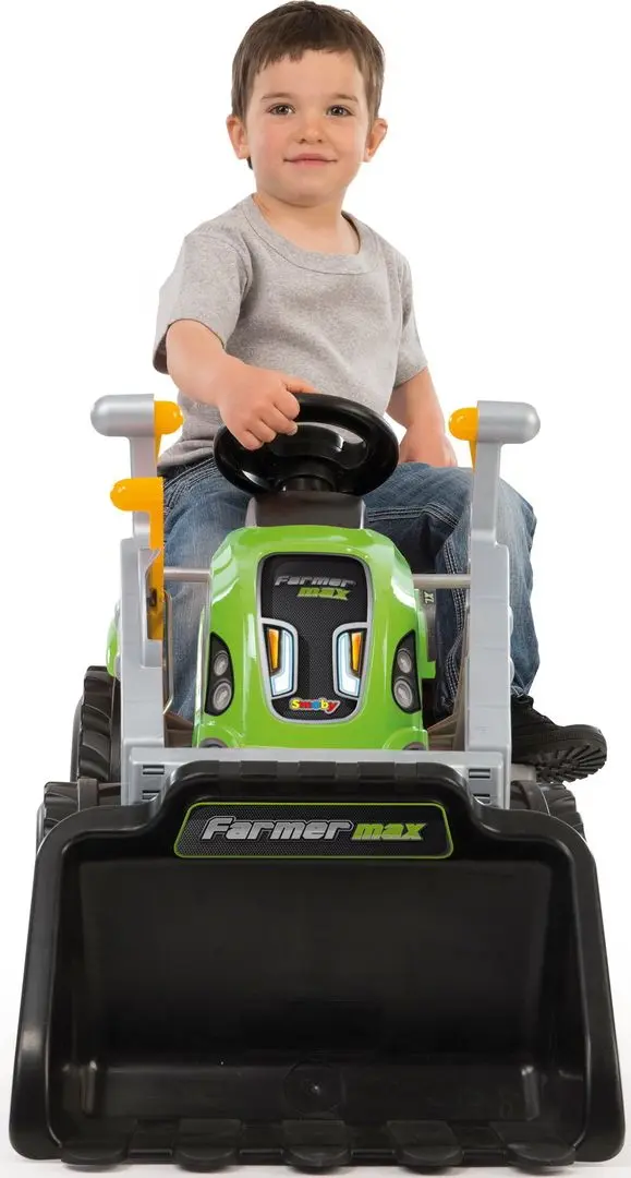 Excavator pedale cu remorca Smoby Farmer Max (Green)