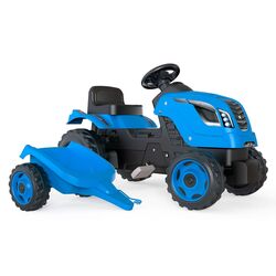 Педальный трактор с прицепом Smoby Farmer XL 710129 (Blue) Thumb